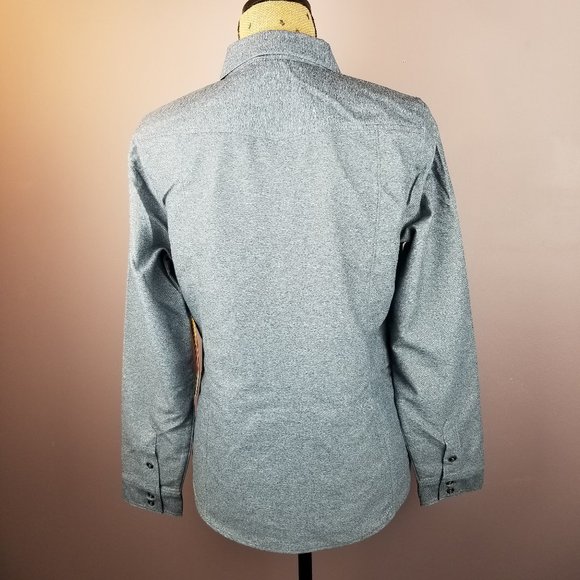 HI-TEC Long Sleeve Shirt Zip Pocket M Quick Dry - Picture 3 of 10